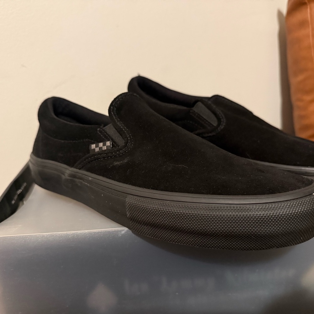 11.5 Vans Men's Black Motörhead Slip-On Sneakers - Picture 3 of 5